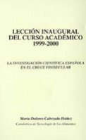 La investigación científica española en el cruce finisecular. Inauguración (TEXTOS BREVES)