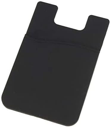 Black Adhesive Sticker Back Cover Card Holder Case Pouch for Cell Phone Soft Comfortable Phone Credit Card Holder - Nice and Professional Cell Phone Sleeves
