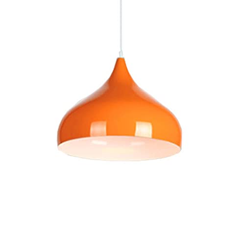 THAELY Lampada A Sospensione Nordica A LED, Lampada A Sospensione E27 In Metallo Per Isola Cucina Paralume In Vernice Lucida Multicolore Lampada A Orientabile Per Sala Da Pranzo, Fienile, Bar