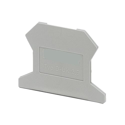Placa final de terminal D-UK 2,5 accesorio aislante para bloques de conexión eléctrica