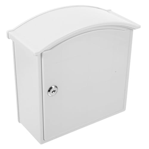 SAFIGLE Wandmontierter Milchbehälter mit Schloss Wetterfeste Außenmilchbox aus Robustem Material Vielseitiger Paket Milchhalter für Haustür und Garten Praktische Aufbewahrungslösung