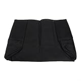 Copertura per macchina da cucire in tessuto Oxford, 46 x 21 x 32 cm, custodia antipolvere e con tasca con cerniera, imbottita in cotone, pieghevole, per gli appassionati di cucito domestico (nero)
