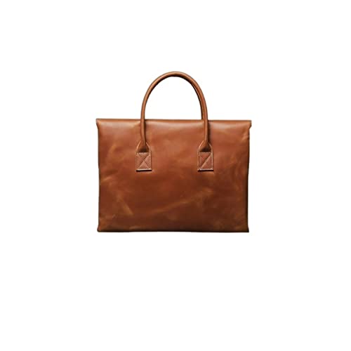 Briefcases Messenger Bags Laptop Bag Men Genuine Leather Briefcase Business Handbag Messenger Bags Laptop Bag Notebook Case Sleeve Male Vintage Shoulder Travel Bags