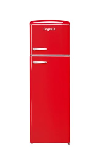 FrigeluX Réfrigérateur Retro Vintage Rouge 2 portes RFDP246RRA++ 245L