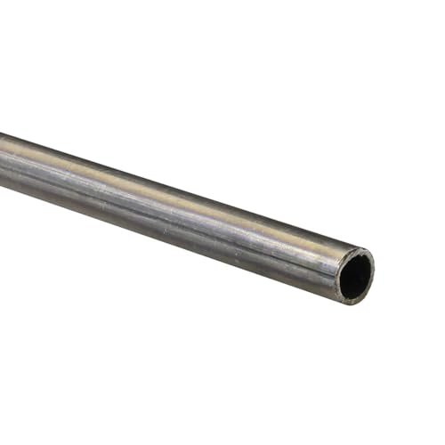 M.P. Metalli tubolare tubo tondo in ferro liscio grezzo diametro Ø 20 mm spessore 2 mm - Misura 2 mt / 2000 mm - per lavori di carpenteria, hobby e fai da te - Made in Italy