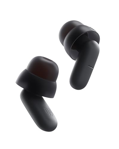 Dream ohrstöpsel zum schlafen – Bequeme gehörschutzstöpsel mit patentierten Qufits-Ohrspitzen, tragbarem Etui und 23 dB Lärmminderung – Wiederverwendbar für Schlaf, Arbeit (Schwarz)