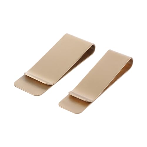 PURPLELILY Pocket Brass Metal Clip Men Purse Cash Clamp Money Clip Wallet, Black4