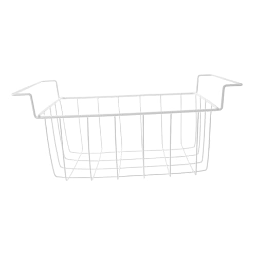 DEARMAMY Organizador para Congelador con Cesta Colgante Resistente y Ventilada Divisor de Almacenamiento para Refrigeradores y Arcón Cesta Metálica Uso Doméstico y Comercial