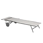 2er Set Sonnenliegen Miami II Gris Galet