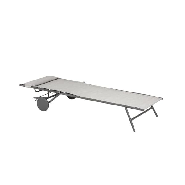 2er Set Sonnenliegen Miami II Gris Galet