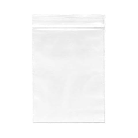 Cambiar 2''x 2'', (Pack of 500) Small Clear Poly Zipper Lock Bags 2 Mil Reclosable Zipper Storage Plastic Bag for Daily Vitamins, Pills Cover