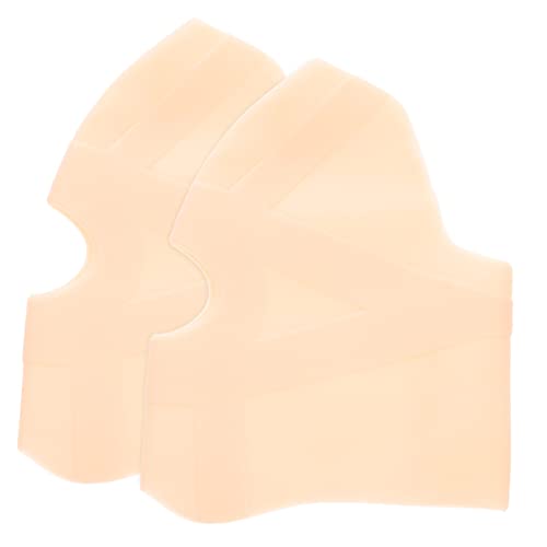 FRCOLOR High Elastic Knee Pads for Wrestling Basketball Silicone Braces Youth Protection Pads Ultra-thin Wraps (l)