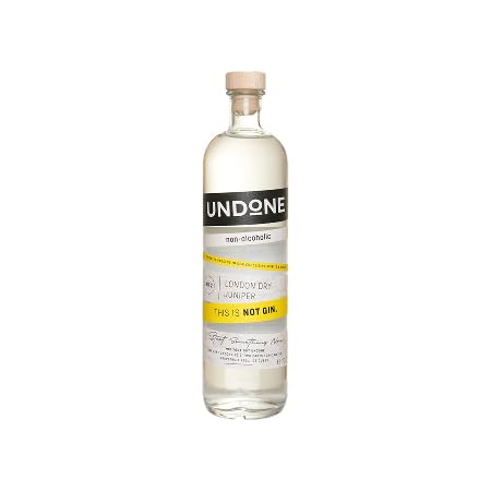 UNDONE No. 2 London Dry Juniper NOT GIN | Premium Non-Alcoholic Gin Spirit Alternative | 700ml Bottle | Made in Germany