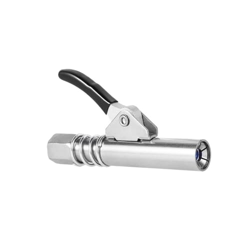 Pistola engrasadora manual de palanca de servicio pesado Mini acoplador de pistola de engrase, cabezal de bomba de grasa Manual, boquilla de lubricación de jeringa de 10000PSI, herramienta de llenado