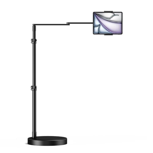 elitehood Supporto da pavimento regolabile per tablet con base resistente,