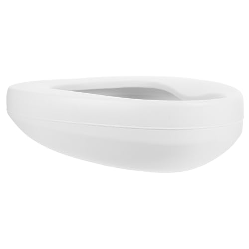 ifundom Padella da Letto per Pazienti Allettati, Vasino Portatile di Perdite in Plastica, Secchio per Orinatoio Ospedaliero e Domiciliare Ergonomico e Leggero