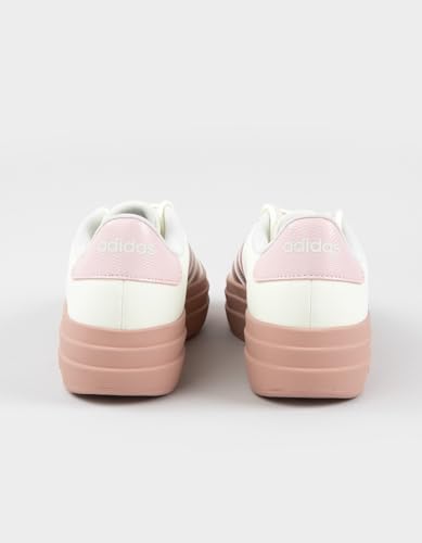 adidas VL Court Bold Womens Platform Shoes, Ivory, 5.53