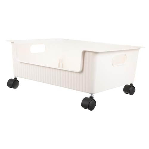 Rangement polyvalent pour documents et étagère mobile plastique sous bureau - 2