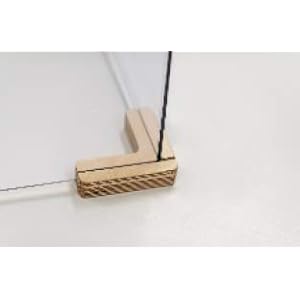 PLANNING SISPLAMO MADE DESIGN Houten steunen voor 5mm scheidingswanden in “L” Shape 2 richtingen.