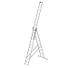 Produktbild Aluminium-Mehrzweckleiter 3-teilig mit nivello®-Traverse 3 x 12 Sprossen - 33312