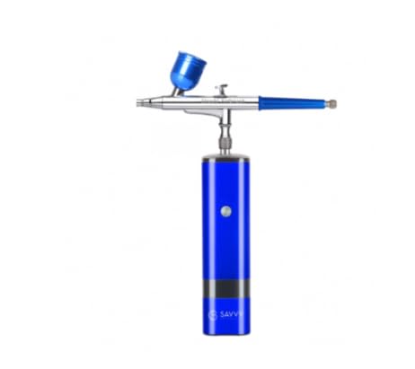 SAVVY Stuck! Airbrush Machine - Achieve Flawless Brows: Best Airbrush Machine for Eyebrow Tinting"", Blue