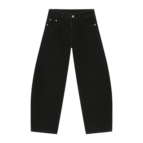 Men's Denim Jeans American Retro Loose Straight Leg Casual Weekend Office Commuting Pants for Men2