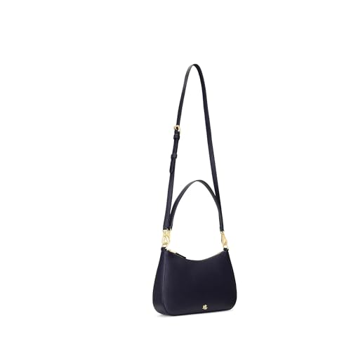 Lauren Ralph Lauren Crosshatch Leather Medium Danni Bag Refined Navy One Size