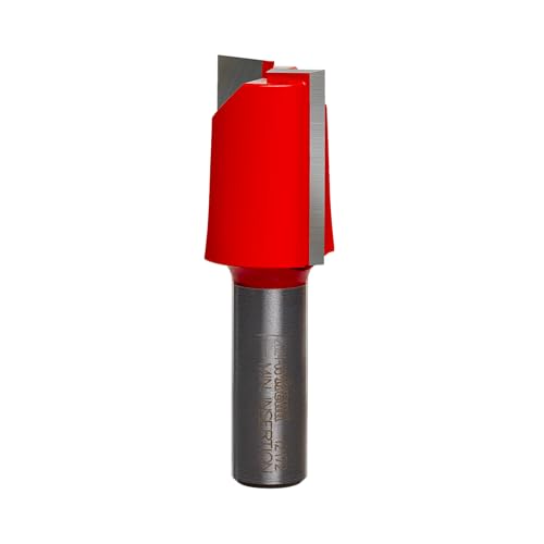 Image of Freud Double Flute Straight Bit (Eclipse Grind) with Tico Hi-Density Carbide - 2 Cutters, 24000 RPM, 1-1 /4 inch Height, 1 inch Diameter, 3 inch Length, 1 /2 inch Shank - 12-172