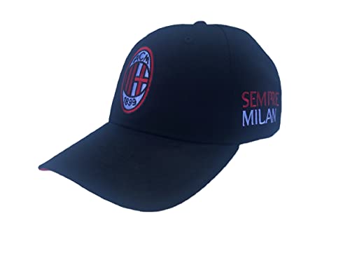 Casquette Milan Noir CAPMISEMP avec visière incurvée pour adulte en taille unique