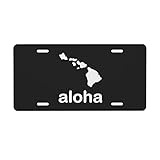 Aloha Hawaii Hawaiianische Inseln Nummernschild 6" x 12" Vanity Autoschild zur Dekoration vorne aus Aluminiummetall für Auto, LKW oder SUV