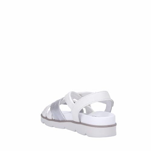 Sandale basse Blanc/argent confortable pour pieds sensibles taille 40
