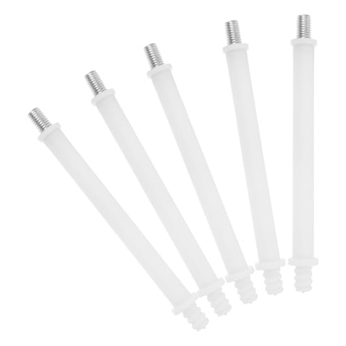 Kichvoe 5 Piezas Adaptador de Varilla Roscada para Mango de Cepillo de Baño, Repuesto de Plástico y Hierro Firme y Diseño Moderno para Limpieza Cómoda