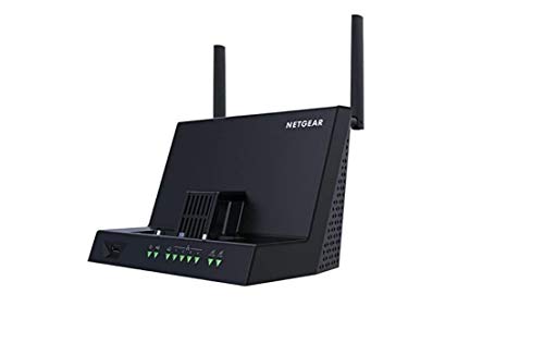 NETGEAR DC112A-100EUS LTE 4G WLAN-Signalverstärker und Ladestation für mobile Router (kompatibel mit AC785/AC790/AC810, Integrierte und externe 4G/3G WiFi-Antennen, 5 GB LAN- und 1 USB-Port)