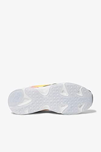 Fila Men's Ray Tracer Apex Sneaker, White/Black/Safety Yellow, 10.5 | Image 3
