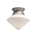 Alora Mood FM537508BNOP Nora Flush Mount, Brushed Nickel/Opal Matte Glass