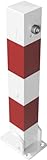 Stahlrohr feuerverzinkt 70 x 70 mm mit Stahlkappe