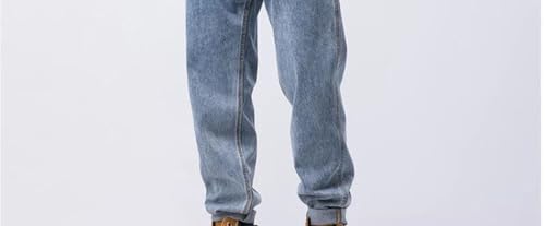 Men's Classic Cotton Loose Straight-Leg Business Stretch Jeans3