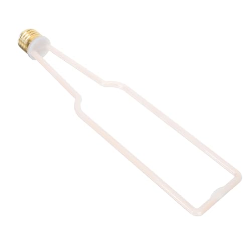 Hoement Lampadina Decorativa E27 Filamento Vintage Beige, Luce Lineare LED Creativa in Alluminio e Pc, Alta Resa Cromatica per Illuminazione senza Zone D'ombra, per Negozi e Centri