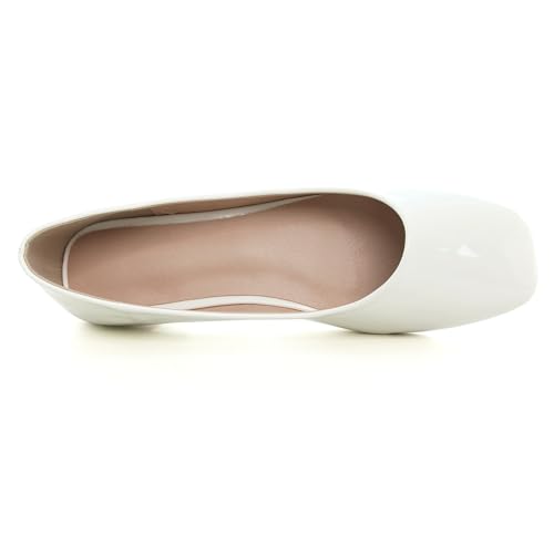 Image of Dear Time Women's Casual Foldable Ballet Flats Square Toe Ballerina Flats Shoes Comfortable