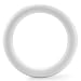 FloraCraft FLOXT16W Ring White Styrofoam Extruded Wreath, 16"