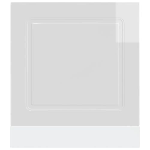 Façade blanche brillante Calmar 60x67 cm pour cache lave-vaisselle buffet - 6