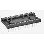 524-AG11D-LF, Conn DIP Socket SKT 24 POS 2.54mm Solder ST Thru-Hole Tube (25 Items)