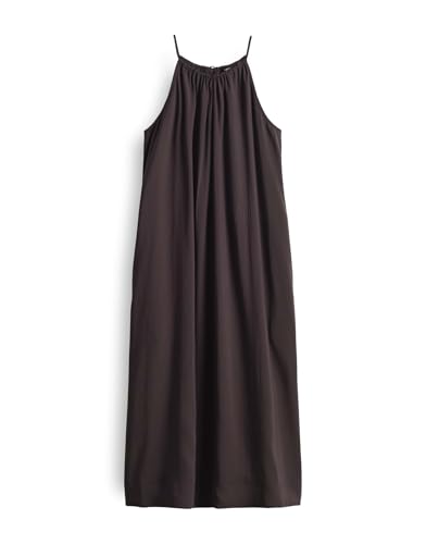OPUS Damen Midikleid | WIDALA sommerliches Trägerkleid in A-Linie Midnight Brown, 42