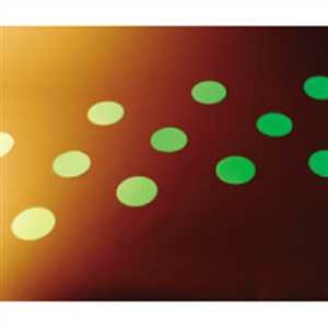 Preisvergleich Produktbild Bodenmarkierung Punkt langnachleuchtend HIGHLIGHT160 Alu 0,4 mm selbstklebend, 10cm Ø, mit rutschhemmender Oberfläche