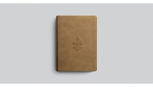 Image of ESV Single Column Journaling Bible, Large Print (TruTone, Nubuck Caramel, Wildflower Design): Holy Bible, English Standard Version