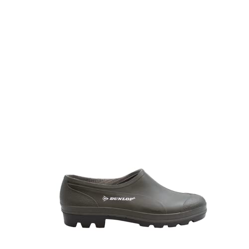 Dunlop Protective Footwear, B350611, Zweifarbiger Gummischuh, Dunkelgrün, Größe 42 EU
