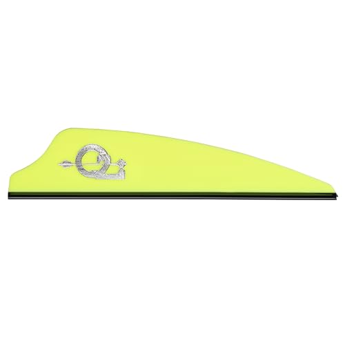 Q2i Fusion X-II | 2.1 | 36pk | Yellow High-Performance Arrow Fletching Vanes with Tri-Fusion Adhesion Technology for Target Archery