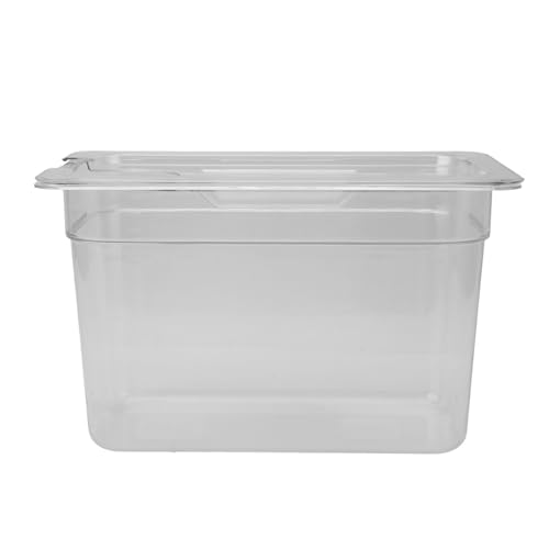 EVGATSAUTO Transparent Slow Cooking Container 6.9L Food Slowing Cooking Container Low Temperature Storage with ABS Material, Easy Maintenance and for Kitchen
