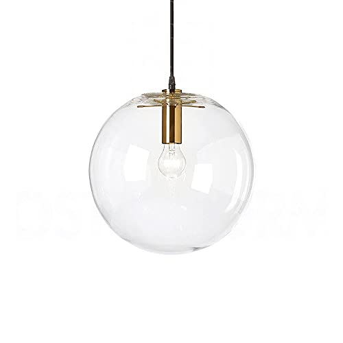 Suspension boule de verre LED créative luminaire suspendu design moderne lustre plafonnier