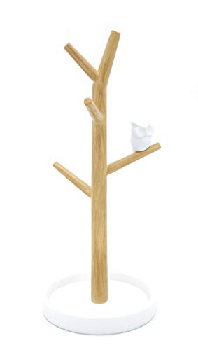 RIDDER 2109000 Arbre à Bijoux avec Hibou Lisa Blanche-Nature, polyrésine Cover